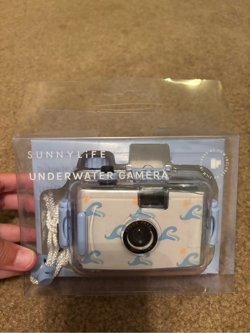 SUNNYLiFE Reusable 35mm Underwater Film Camera Sammy The Seagull Blue Wave NEW